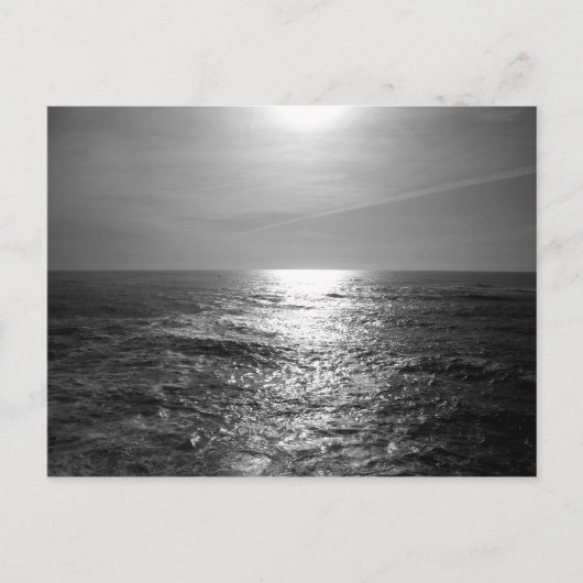 Stille Oceaan in het Monochrome Briefkaart (Voorkant)
