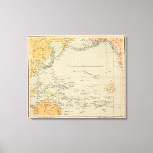 Stille Oceaan nr. 1 Canvas Afdruk (Voorkant)