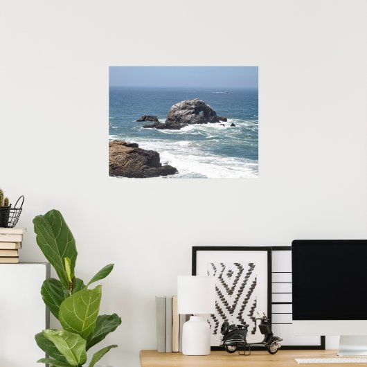 Stille Oceaan, San Francisco, CA Poster (Thuiskantoor)