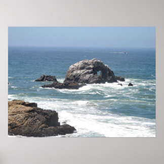 Stille Oceaan, San Francisco, CA Poster