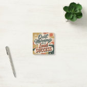 Stille ochtenden bouwen luid succes post-it® notes (Kantoor)