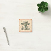 Stille ochtenden bouwen luid succes post-it® notes (Kantoor)