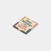 Stille ochtenden bouwen luid succes post-it® notes (Schuin)