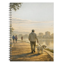 Stille ochtendwandeling – Klassiek spiraalnotitieb Notitieboek