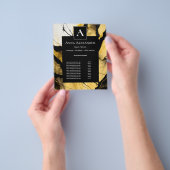 Stille Opkomst | Moderne Gouden Abstract Design Flyer (Hand)