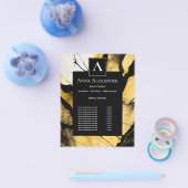 Stille Opkomst | Moderne Gouden Abstract Design Flyer (Enkel)