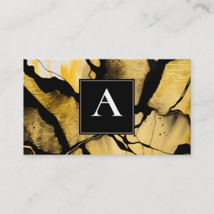 Stille Opkomst Moderne Gouden Abstract Design Visitekaartje