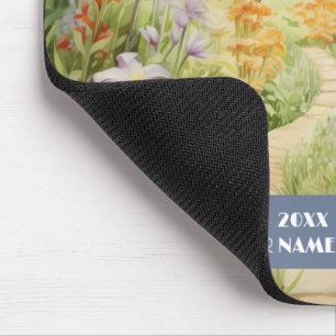 Stille pad door bos muismat