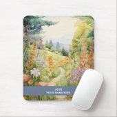 Stille pad door bos muismat (Met muis)