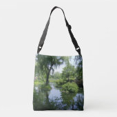 Stille plek in de stad crossbody tas (Achterkant)