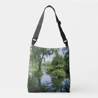 Stille plek in de stad crossbody tas