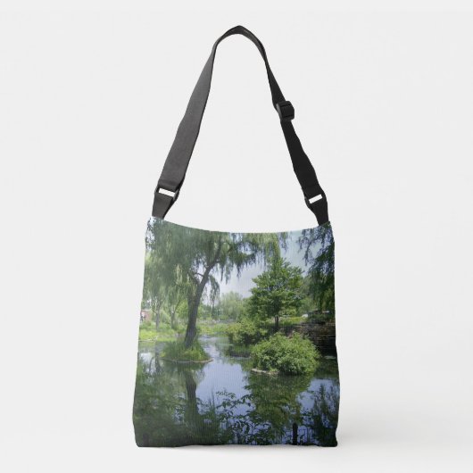 Stille plek in de stad crossbody tas (Voorkant)