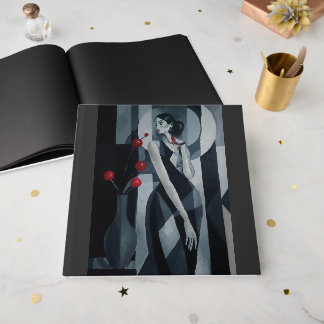Stille Polsslag Art Deco Vrouw Gastenboek