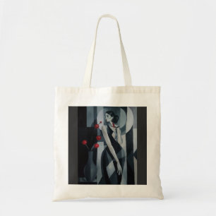 Stille Polsslag Art Deco Vrouw Tote Tas