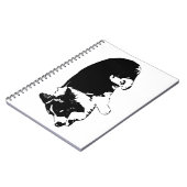 stille pootnotities, corgi notitieboek (Linkerzijde)