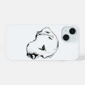 Stille profielbescherming iPhone 15 case (Achterkant horizontaal)