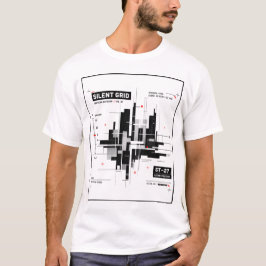 Stille raster | Tactische minimale tech raster str T-shirt