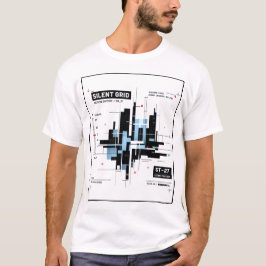 Stille raster | Tactische minimale tech raster str T-shirt