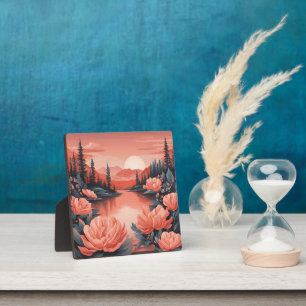 Stille Roos Bloemrijke Bergvallei Natuur Fotoplaat