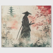 Stille Samurai Rode Bos (1) Cadeaupapier (Vlak)