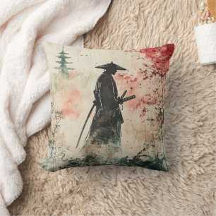 Stille Samurai Rode Bos (1) Kussen