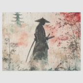 Stille Samurai Rode Bos (1) Tissuepapier (Voorkant)