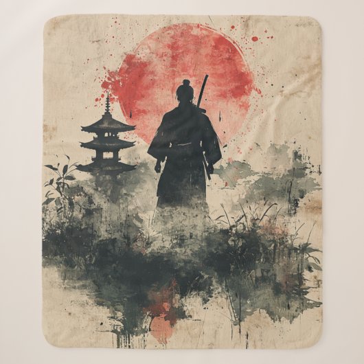 Stille Samurai Rode Woud (3) Sherpa Deken (Voorkant)