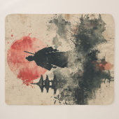 Stille Samurai Rode Woud (3) Sherpa Deken (Voorkant (horizontaal))