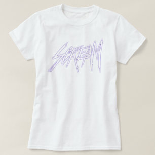 Stille Schreeuw Halloween Lettering Schreeuwen T-shirt