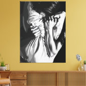 Stille Schreeuw – Uitdrukking van innerlijke onrus Canvas Afdruk (Insitu (Woonkamer))