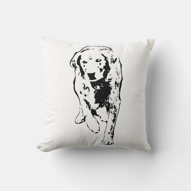 Stille stappen in Herfst Shadows Kussen (Voorkant)