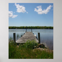 Stille steiger in het Upper Peninsula Poster