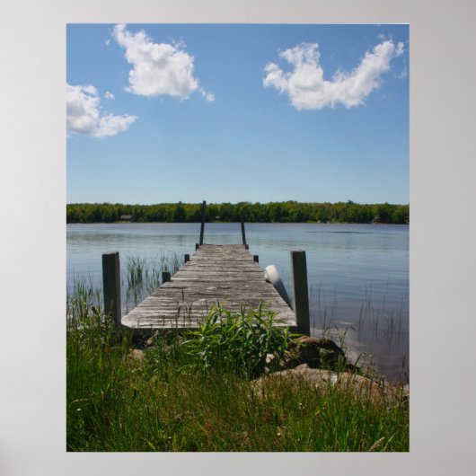 Stille steiger in het Upper Peninsula Poster (Voorkant)