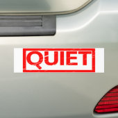 Stille Stempel Bumpersticker (Op auto)