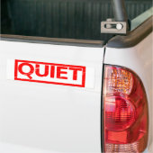 Stille Stempel Bumpersticker (Op Truck)