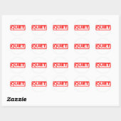 Stille Stempel Ronde Sticker (Vel)