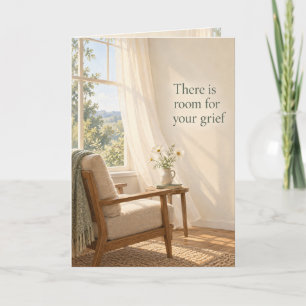 Stille Stoel Kamer voor je Rouw Condoleancekaart Kaart
