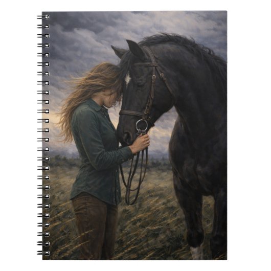 Stille Storm | Paarden Kunst | Notitieboek (Voorkant)