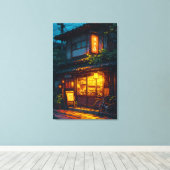 Stille Straathoek Canvas Afdruk (Insitu (Houten vloer))