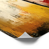 Stille Stroom — Hedendaags Abstract Expressionisme Poster (Hoek)