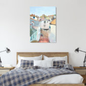 'Stille Tijd in Cornwall' door Gordon Ashton. Canvas Afdruk (Insitu (Slaapkamer))