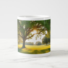 Stille Tijd Met een Grote Boom Koffiekop