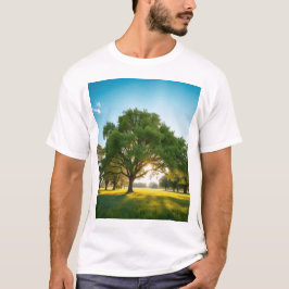 Stille Tijd Met een Grote Boom – Natuur T‑Shirt T-shirt