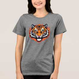 Stille Tijger – Precisie en Kracht Tri-Blend Shirt