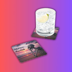 Stille tranen vlekken diep   kartonnen onderzetters