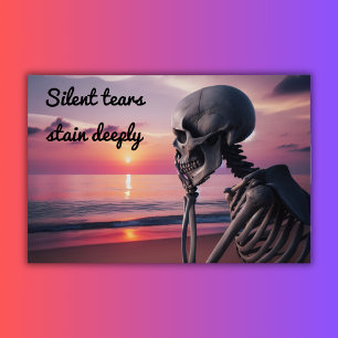 Stille tranen vlekken diep perfect poster