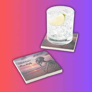 Stille tranen vlekken diep   stenen onderzetter