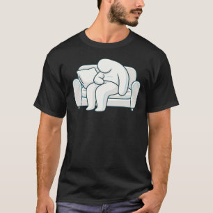 Stille Uitputting – Modern Gestileerde Menselijke  T-shirt