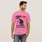 Stille velden van eer roze t-shirt (Voorkant volledig)