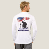 Stille velden van eer wit Tri-Blend shirt (Achterkant)
